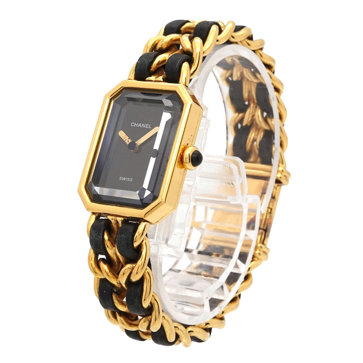 Premiere Size M H0001 Vintage Quartz Black Dial Ladies Watch