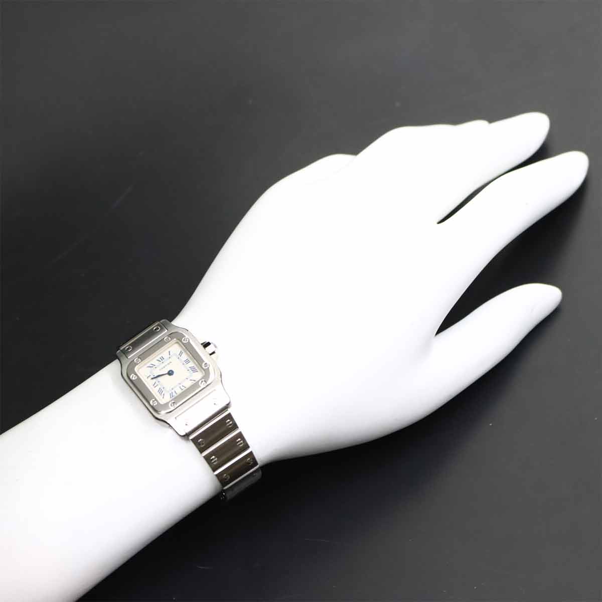 Santos Galbee SM W20017D6 Quartz Cream Dial Ladies Watch