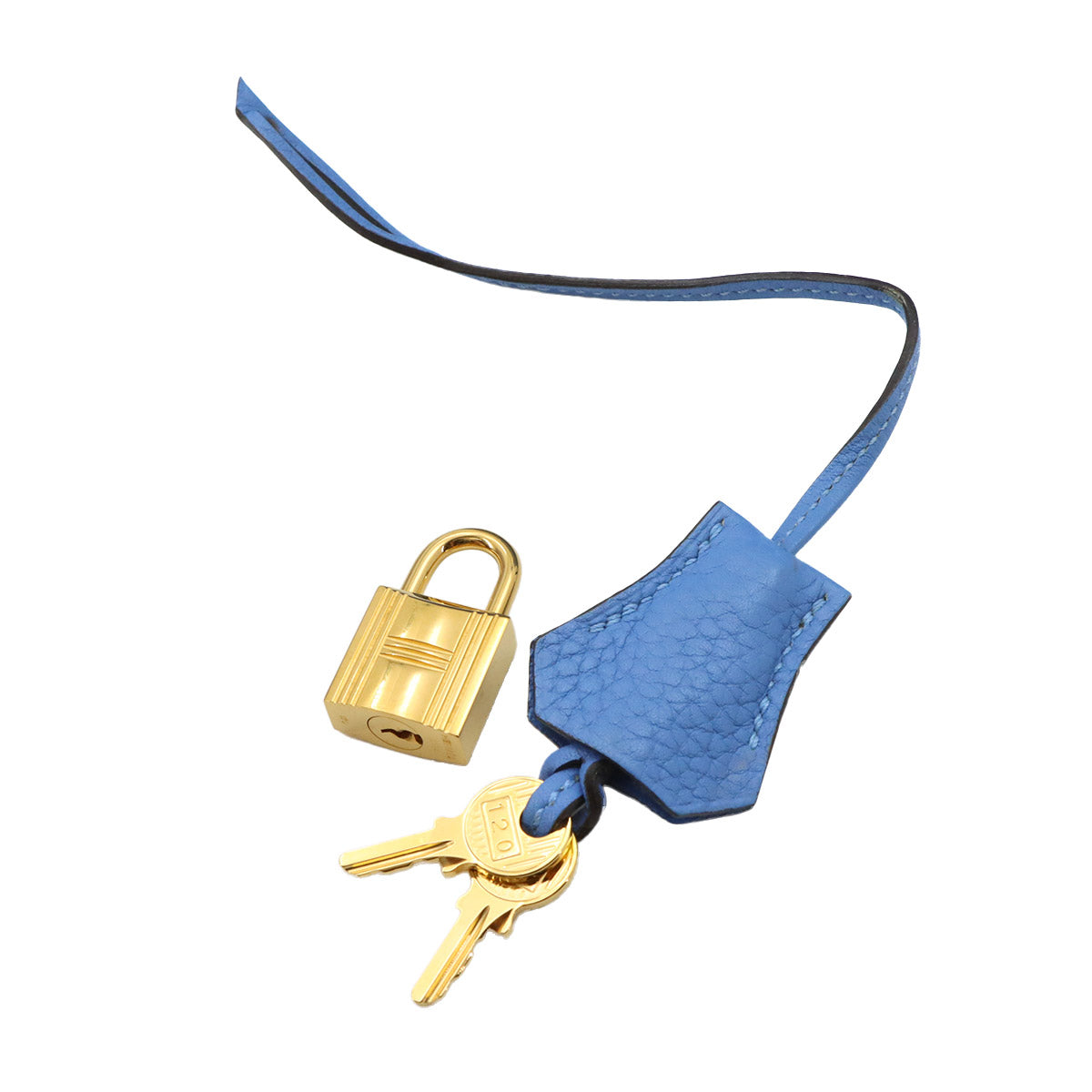 Birkin 30 Traurillon Clemence Blue Paradise Hand Bag