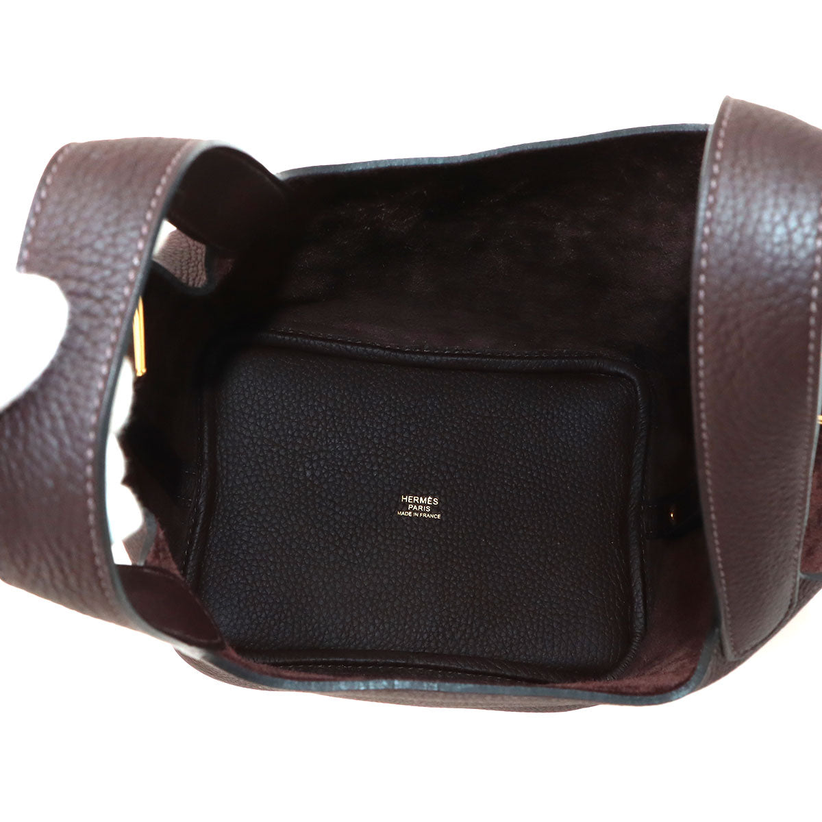 Picotin Lock PM Hand Bag Taurillon Clemence Rouge Sellier