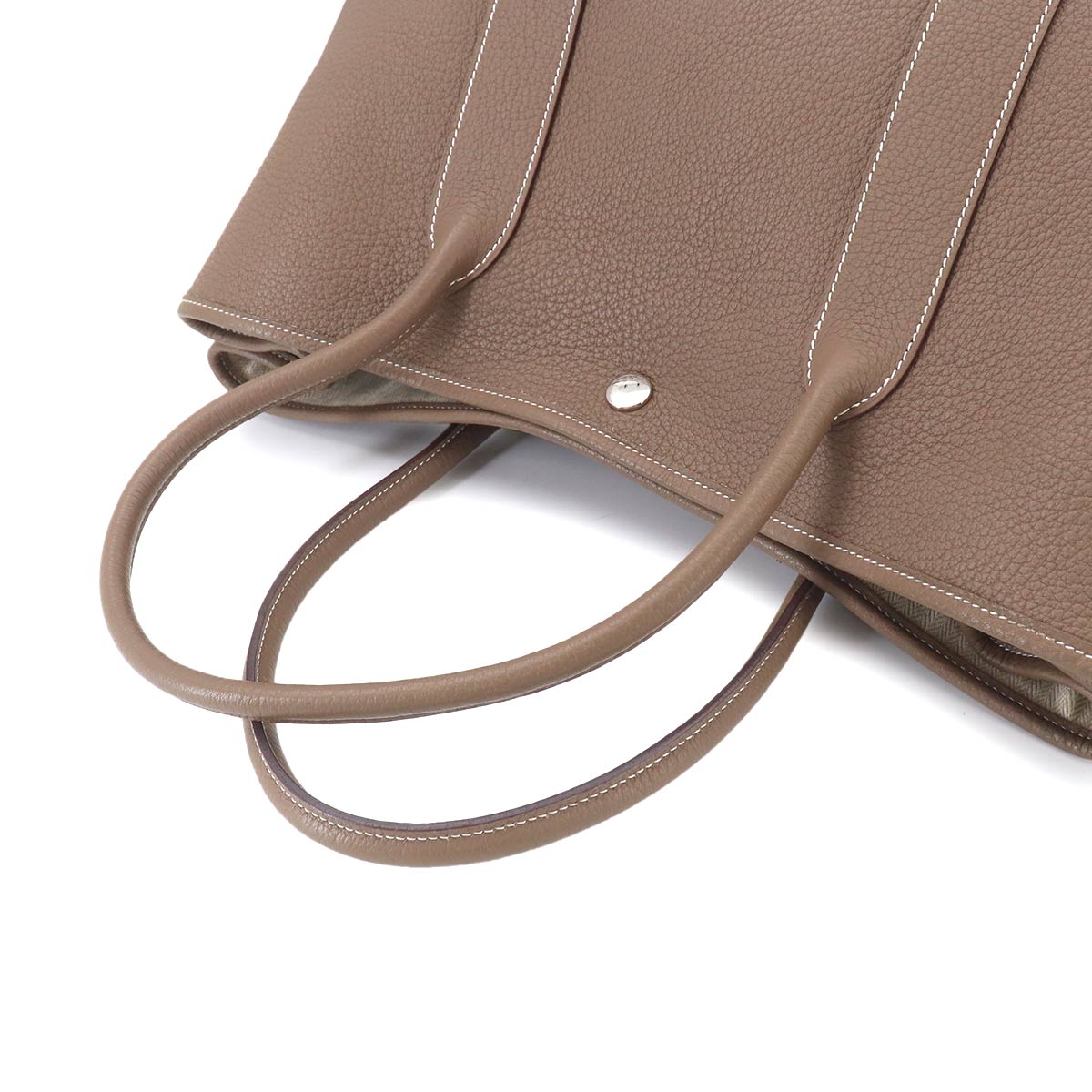 Garden Party PM Tote Bag Negonda Leather Etoupe Purse
