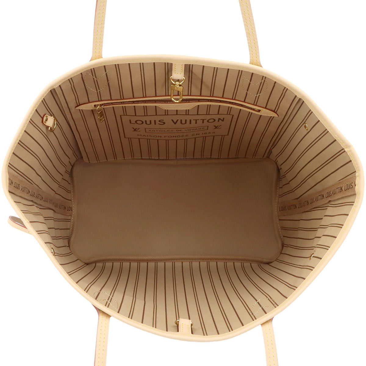 Monogram Neverfull MM Tote Bag Beige M46975 Purse