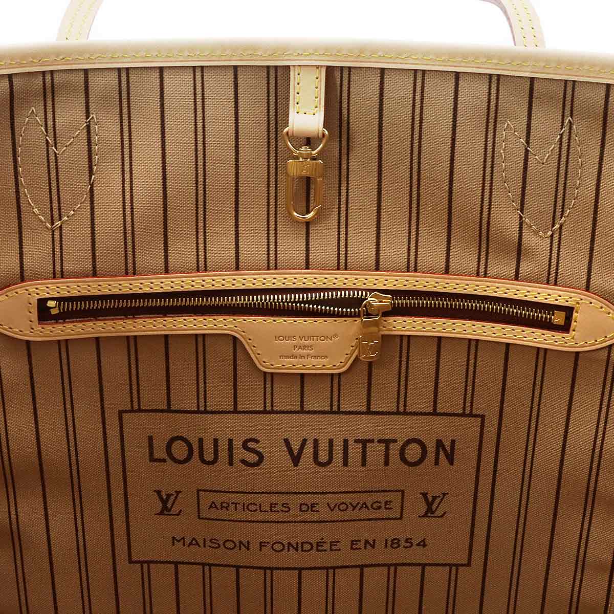 Monogram Neverfull MM Tote Bag Beige M46975 Purse
