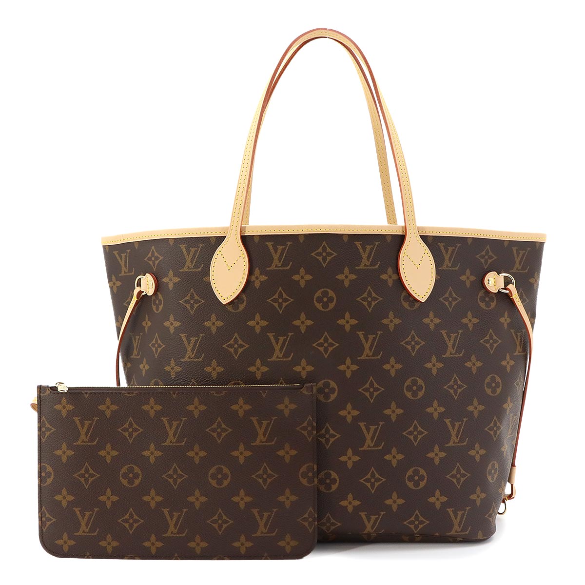 Monogram Neverfull MM Tote Bag Beige M46975 Purse