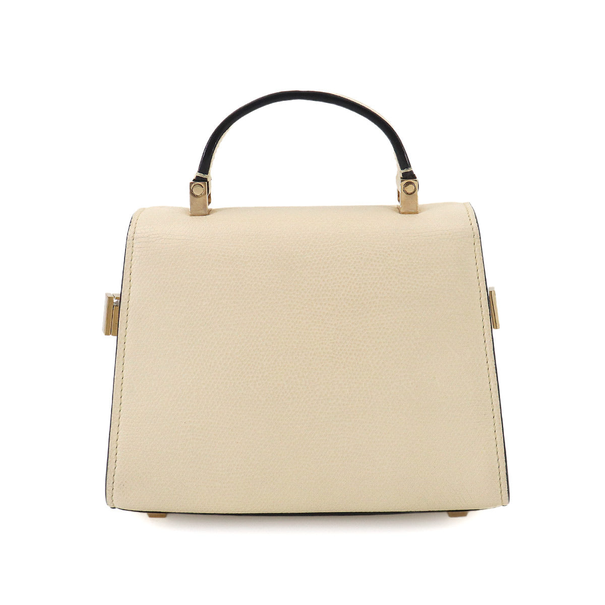 Micro Iside 2way Hand Shoulder Bag Leather White