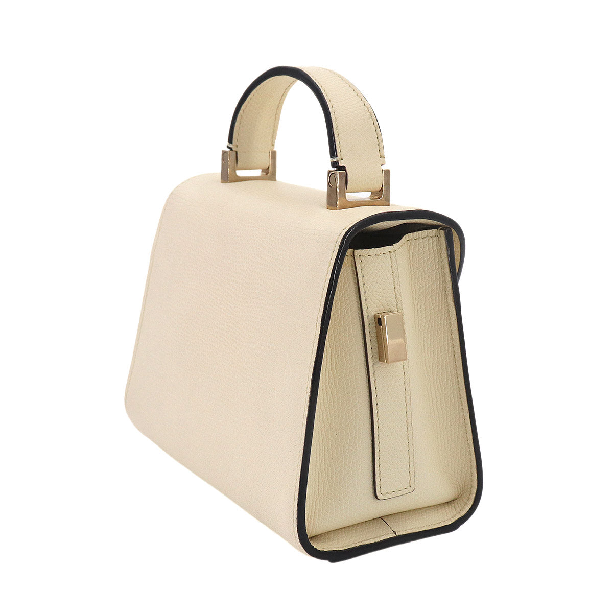 Micro Iside 2way Hand Shoulder Bag Leather White