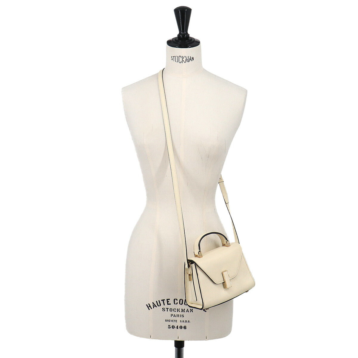 Micro Iside 2way Hand Shoulder Bag Leather White
