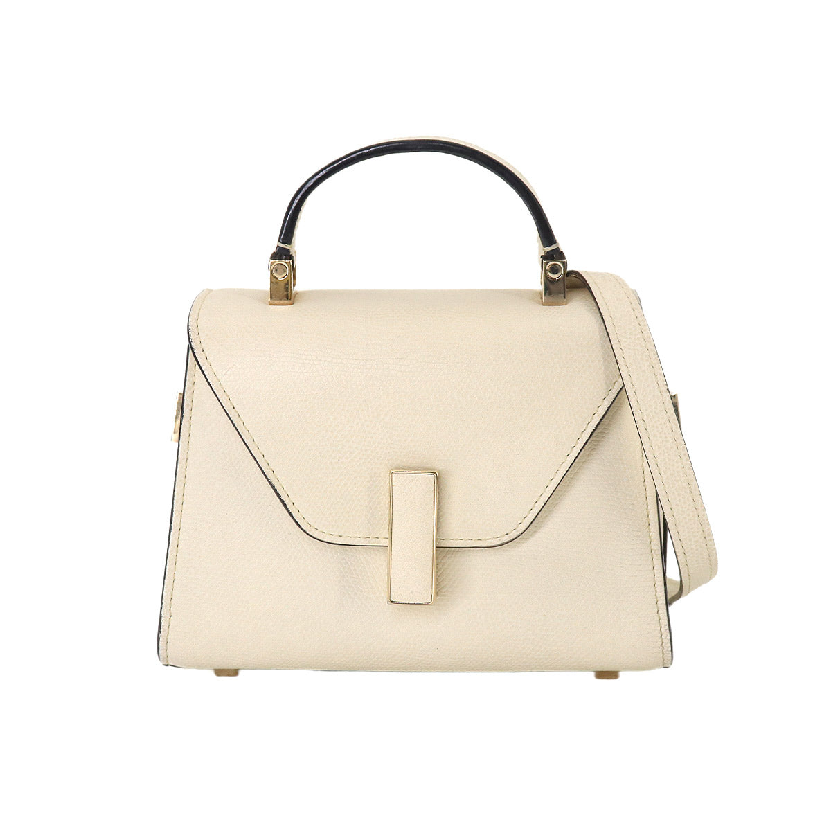 Micro Iside 2way Hand Shoulder Bag Leather White