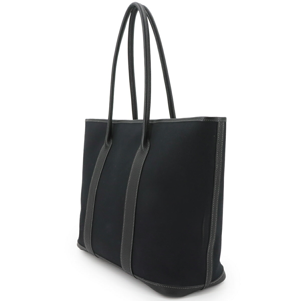 Garden Zip MM Tote Bag Toile Officier Negonda Black Purse