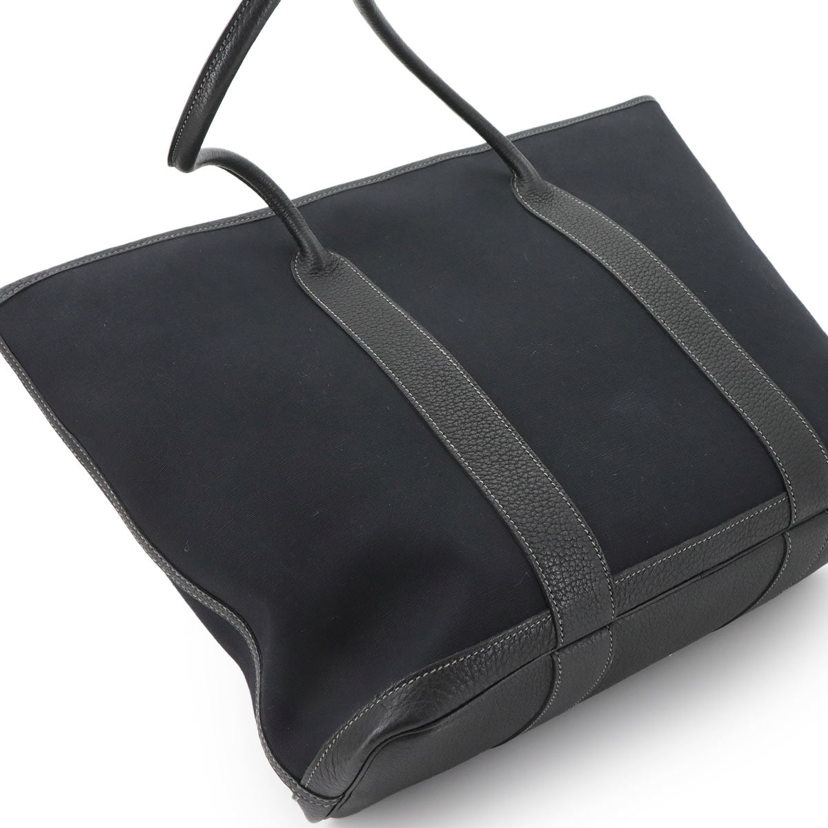 Garden Zip MM Tote Bag Toile Officier Negonda Black Purse