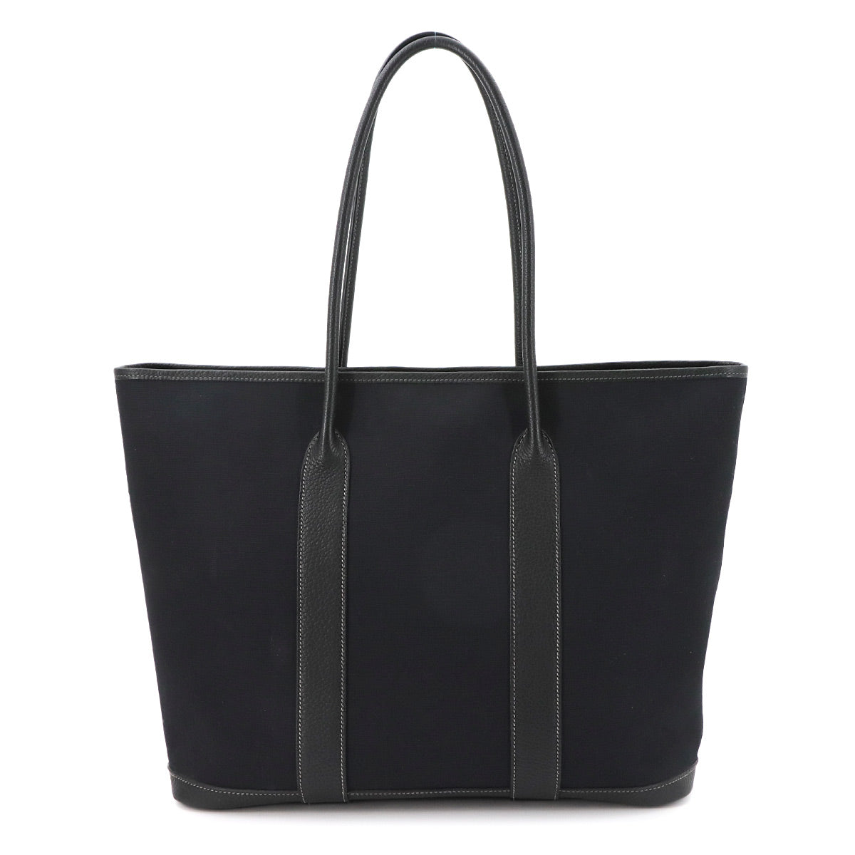 Garden Zip MM Tote Bag Toile Officier Negonda Black Purse