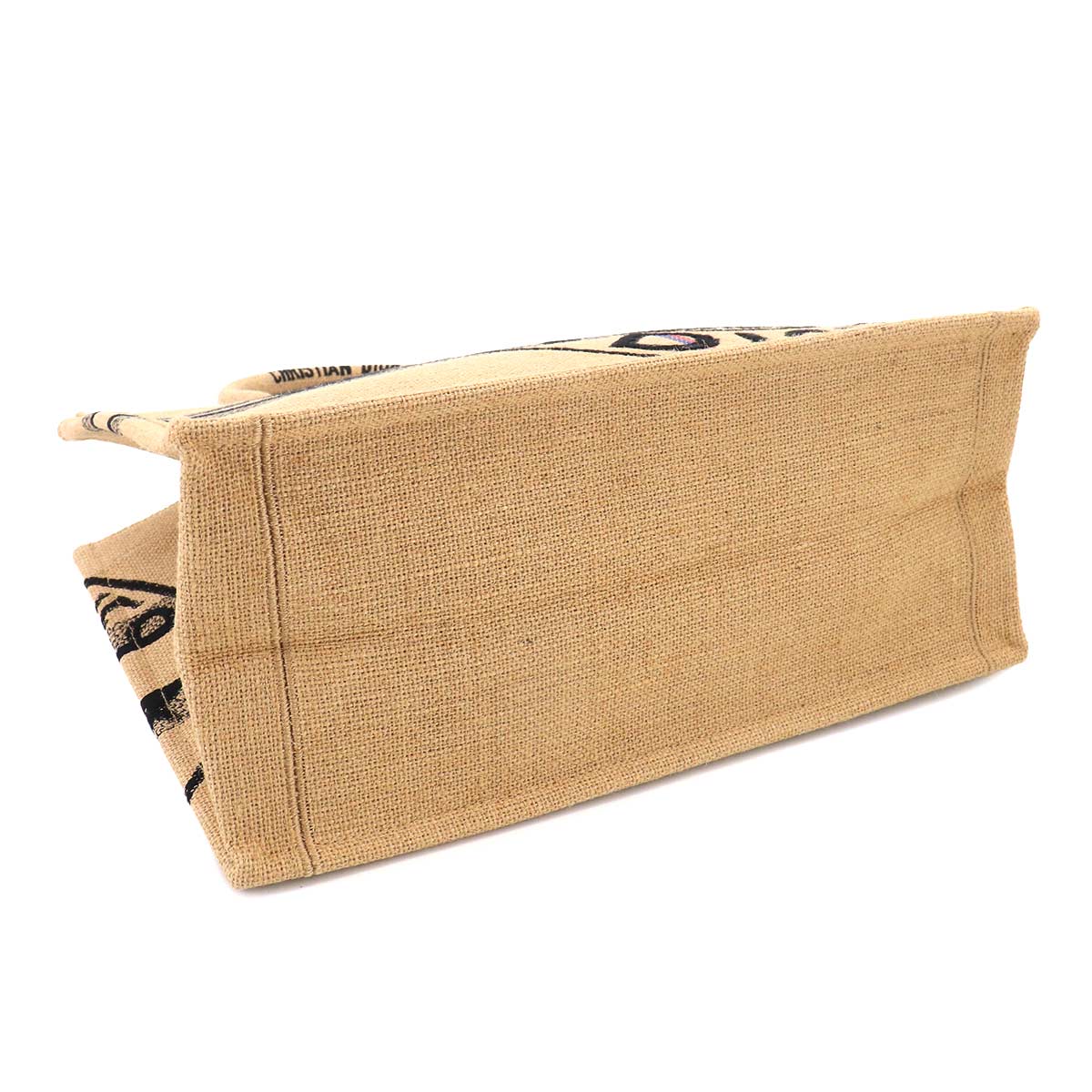 Union Book Tote Medium Bag Jute Canvas Beige M1296ZRUW