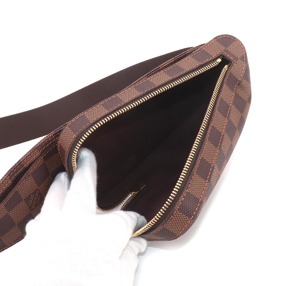 Damier Geronimos Crossbody Bag Ebene Brown N51994