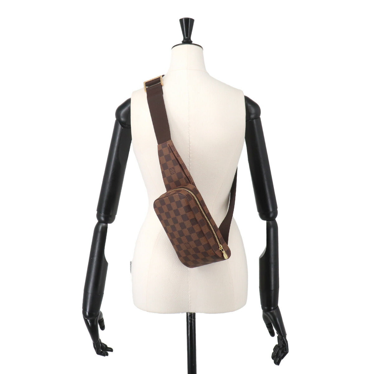 Damier Geronimos Crossbody Bag Ebene Brown N51994