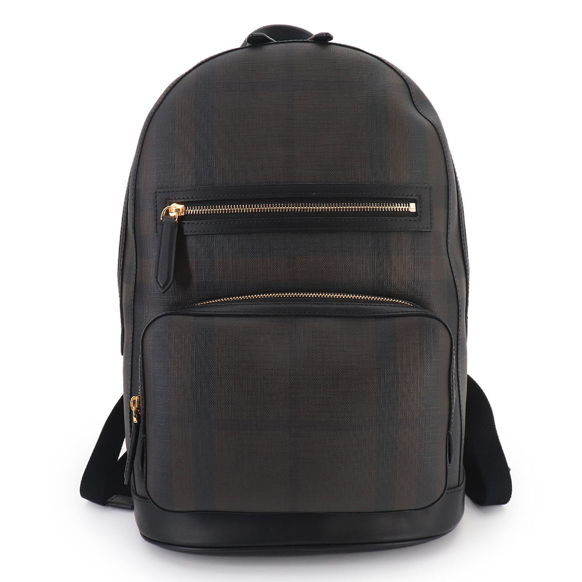 Plaid Backpack PVC Leather Dark brown 3996212 Smoked Check