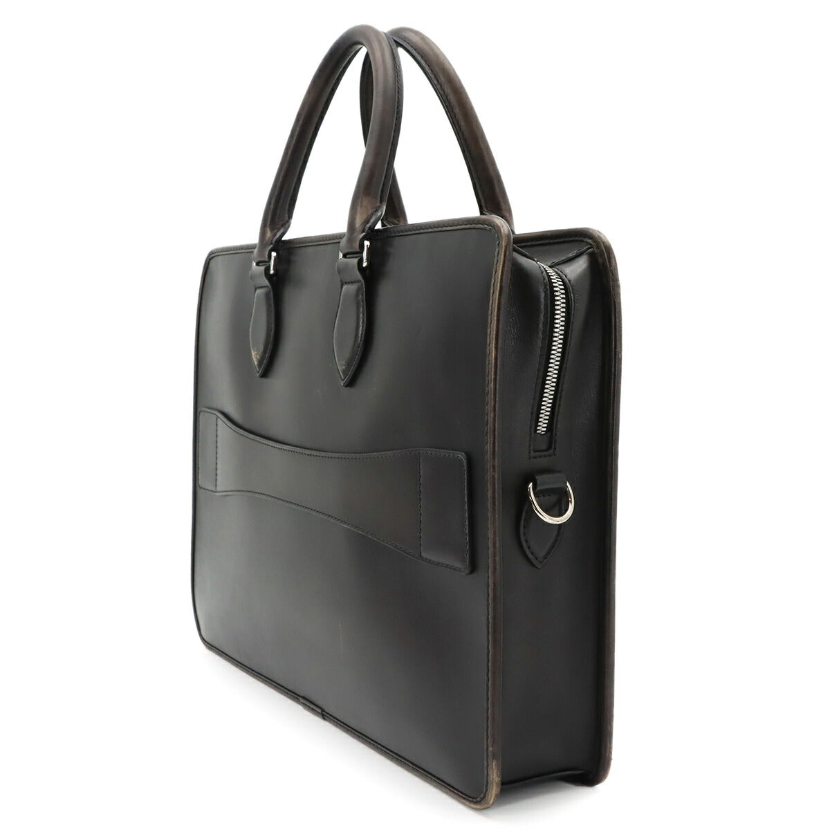 Un Jour Briefcase Business Bag Venezia Leather Black