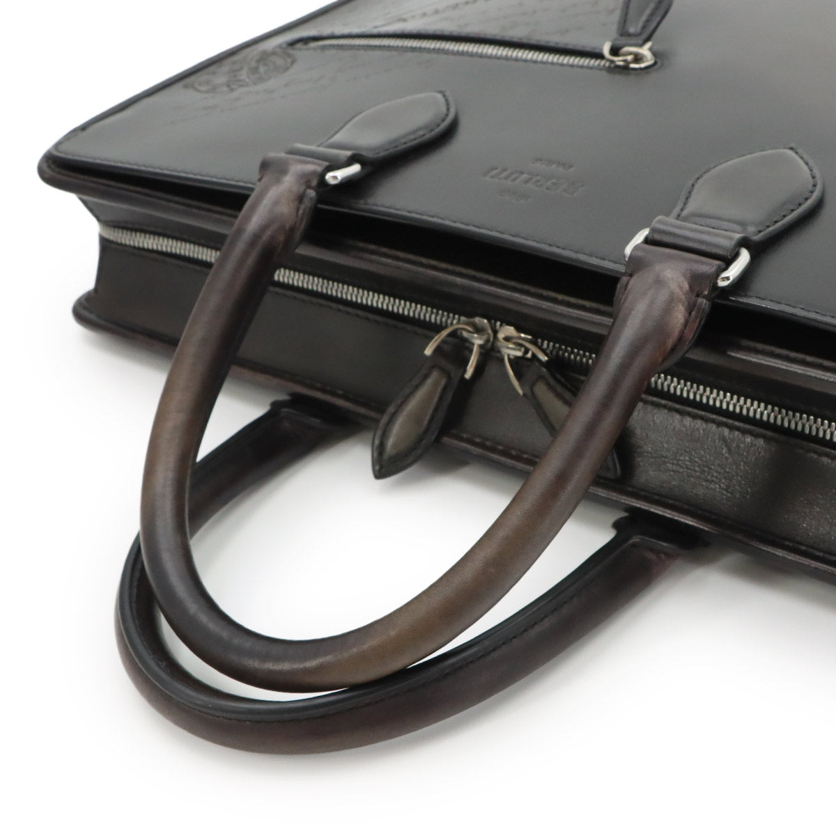 Un Jour Briefcase Business Bag Venezia Leather Black