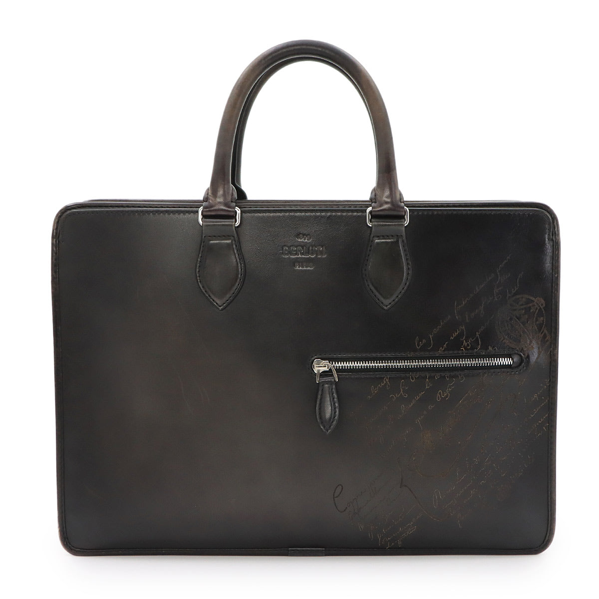 Un Jour Briefcase Business Bag Venezia Leather Black