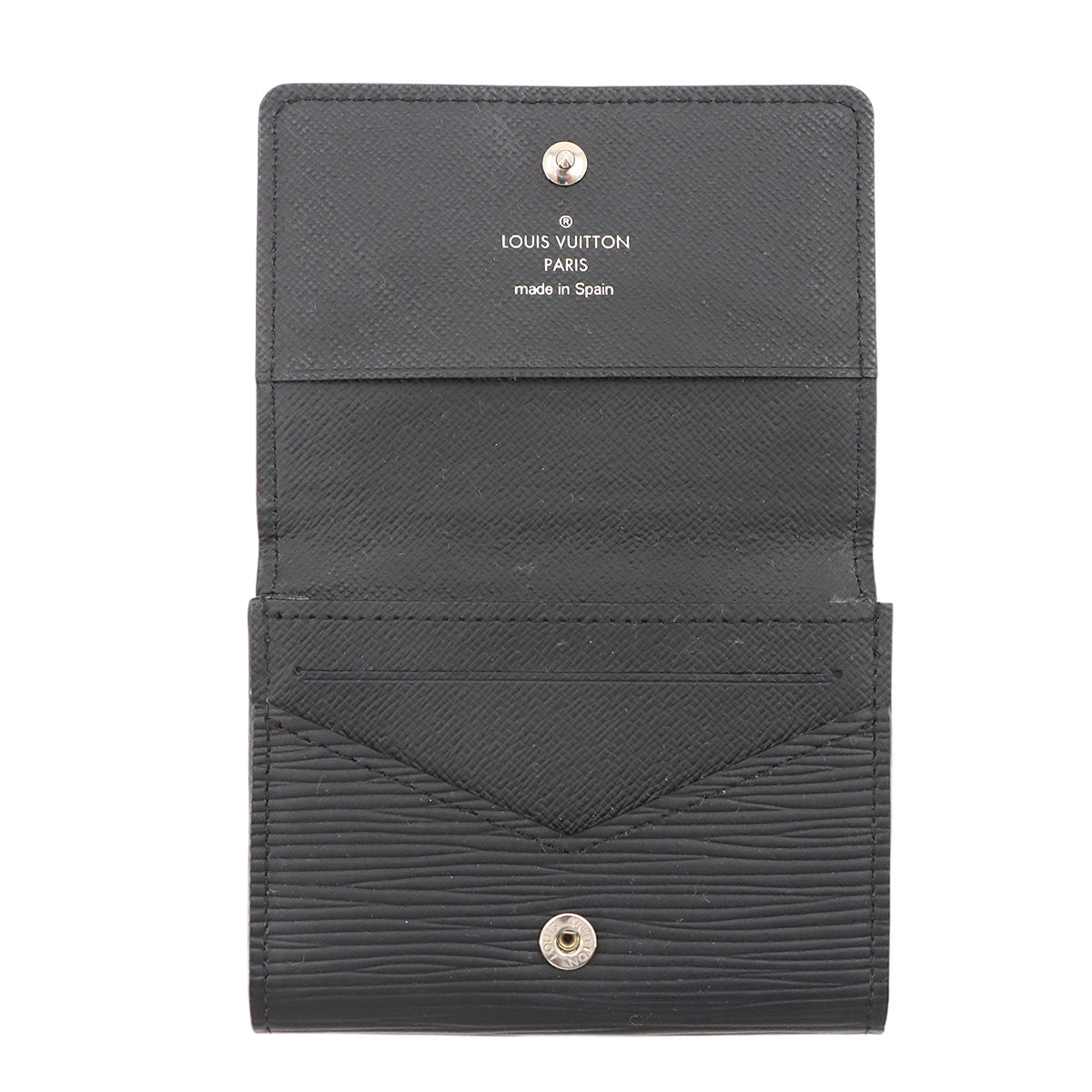 Epi Enveloppe Carte de Visite Card Case Black M62292