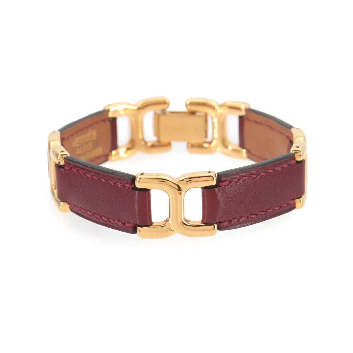 Bracelet Leather Rouge H Gold Accessory Bangle