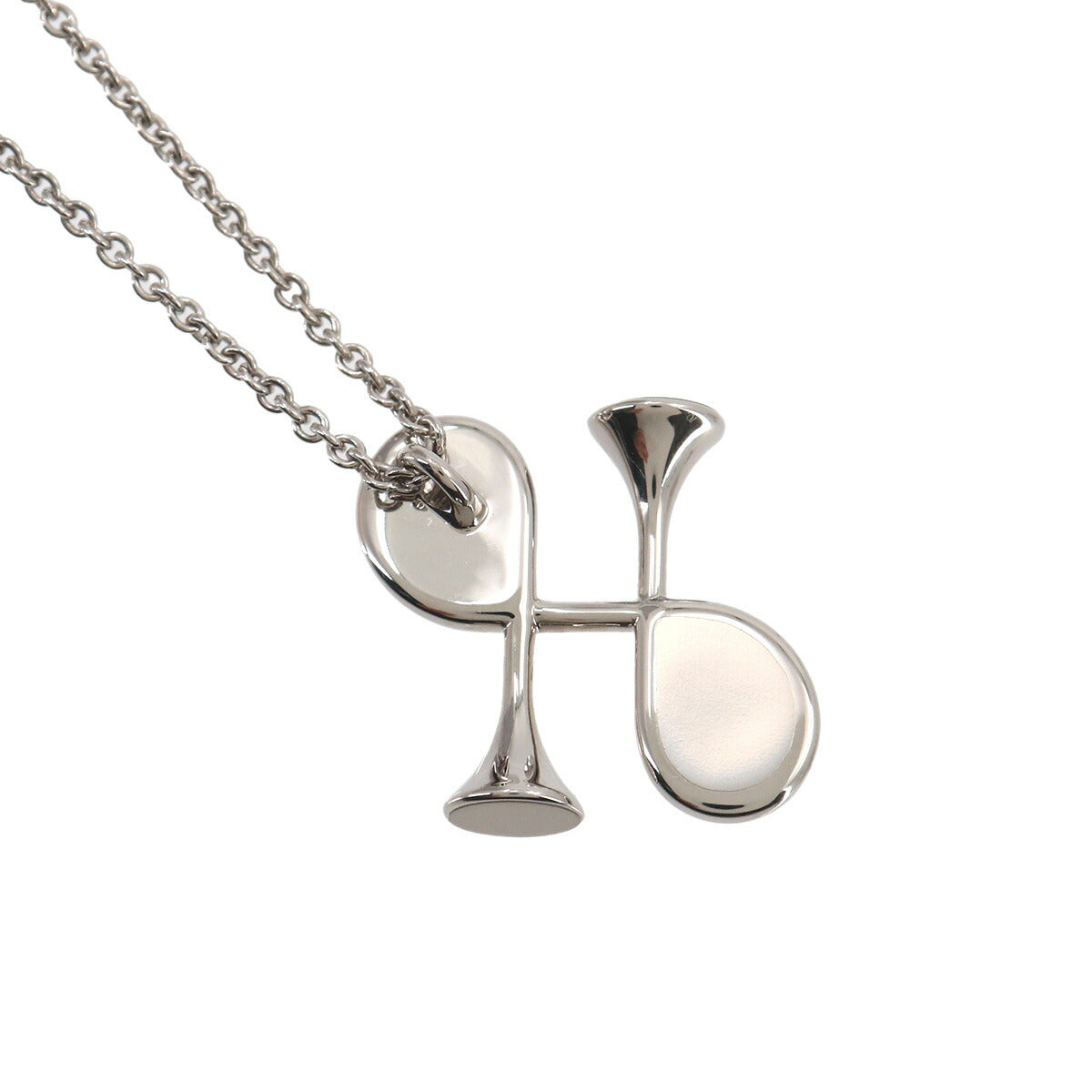 Cor H Necklace Gris Meyer Silver Horm motif Accessory