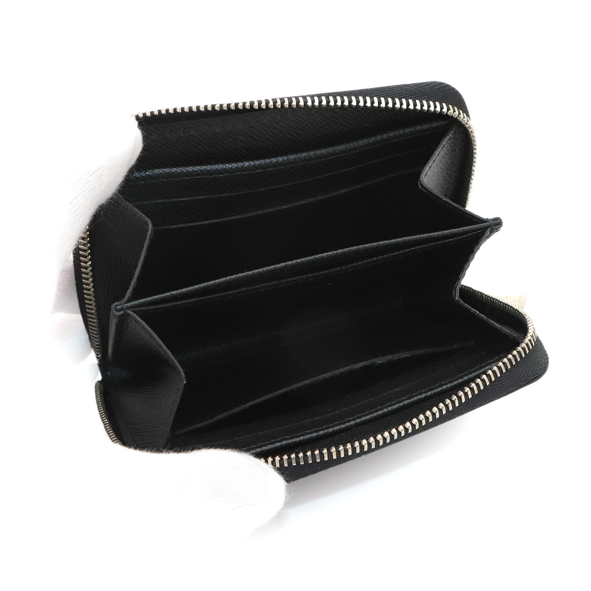Epi Zippy Coin Purse Wallet Leather Noir M60152