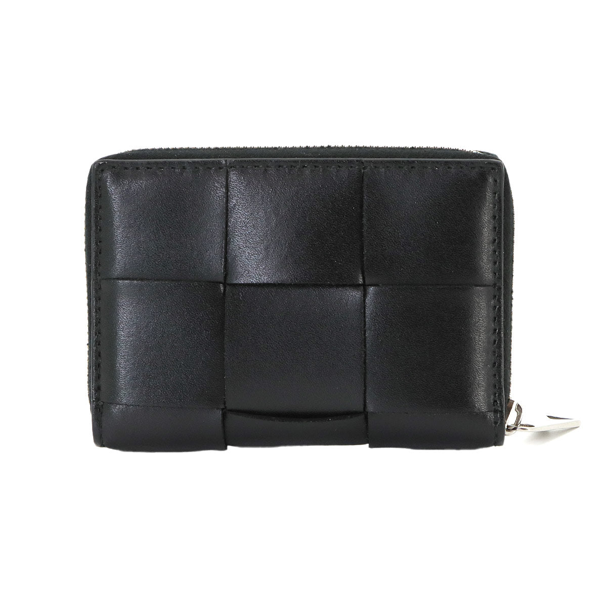 Intrecciato Cassette Coin Case Leather Black 790558