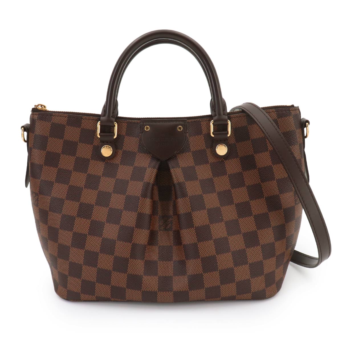 Damier Siena PM Hand Shoulder Bag Ebene Brown N41545
