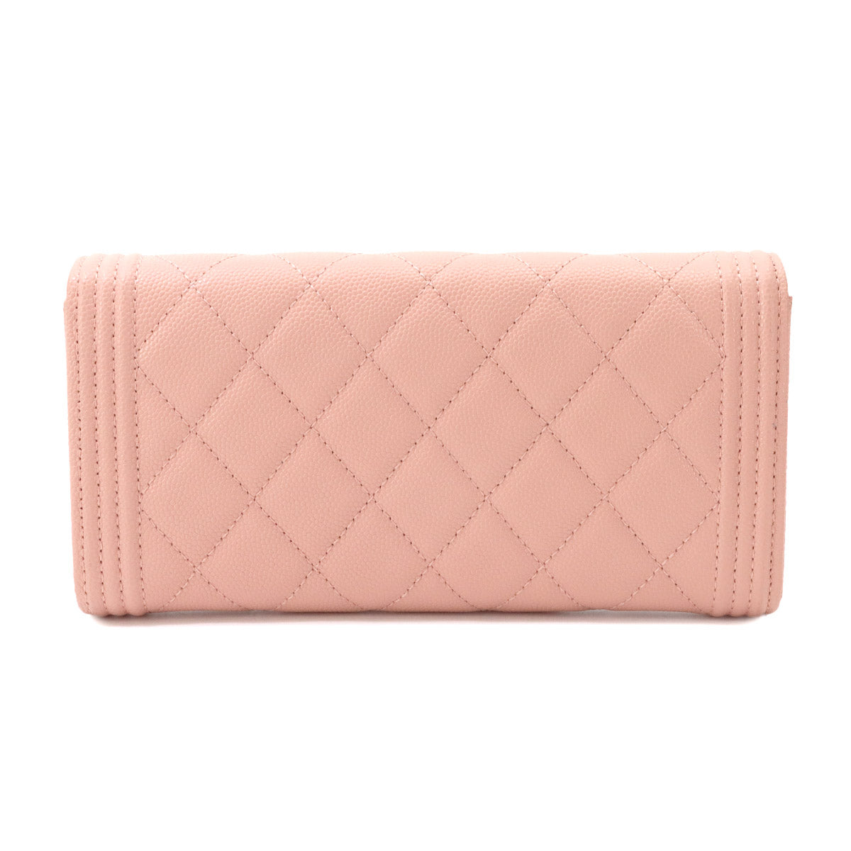 Boy chanel Matelasse Long Wallet Leather Pink A80286