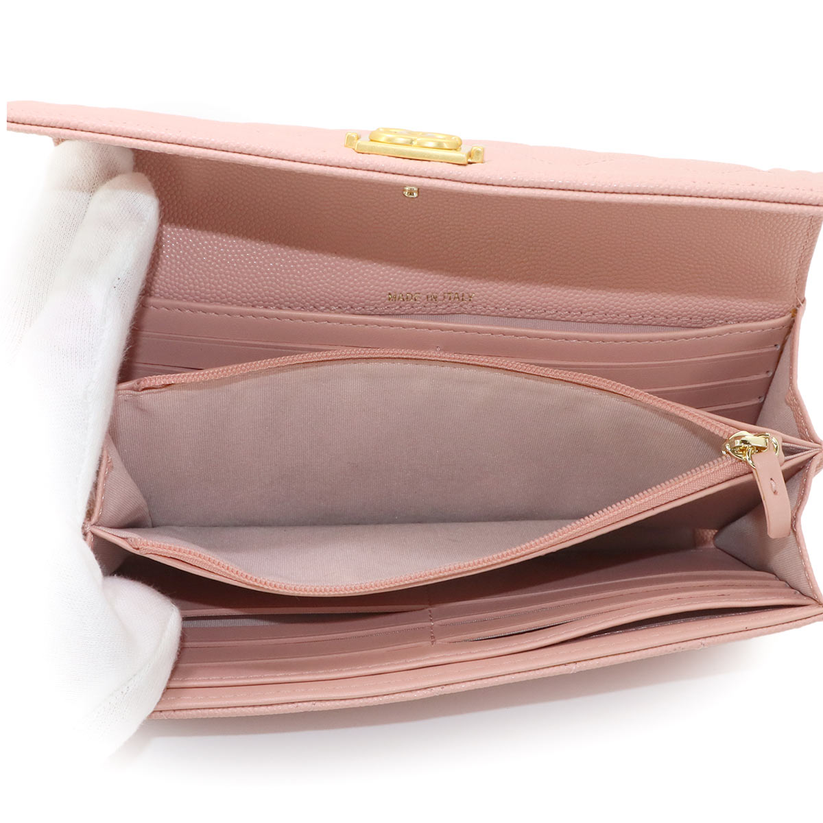 Boy chanel Matelasse Long Wallet Leather Pink A80286