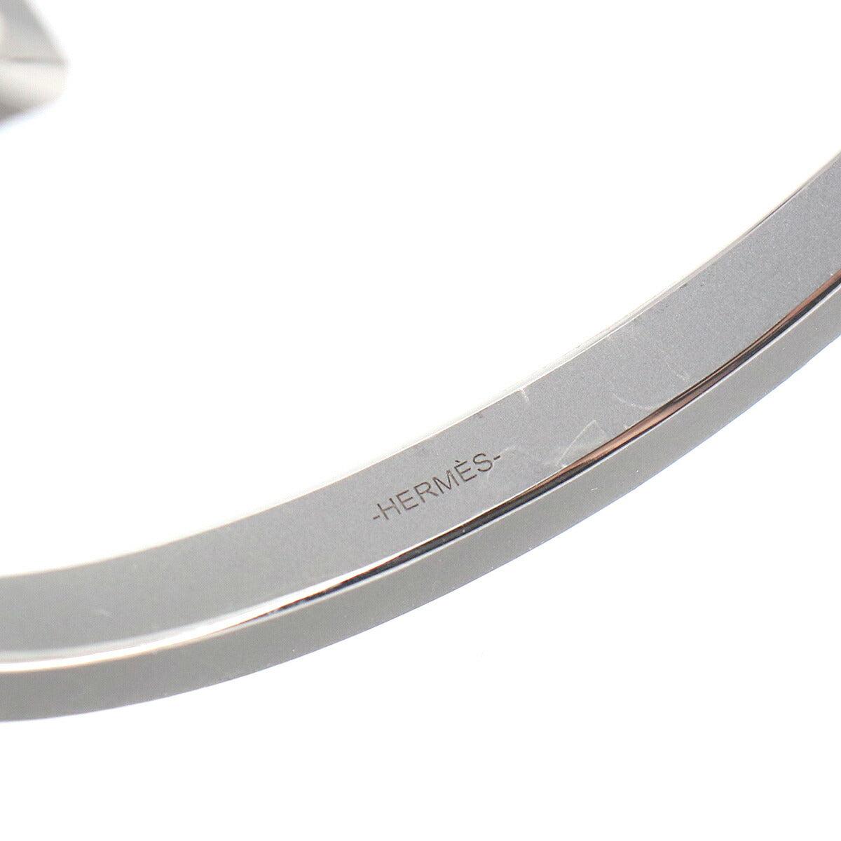 Fer a Cheval Bangle Bracelet Titanium Silver Gray T5 Accessory