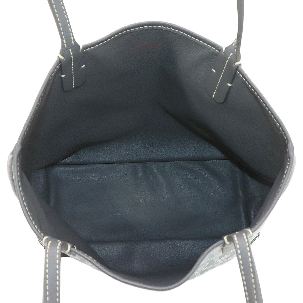 Anjou Mini Reversible Tote Bag PVC Leather Gray Purse