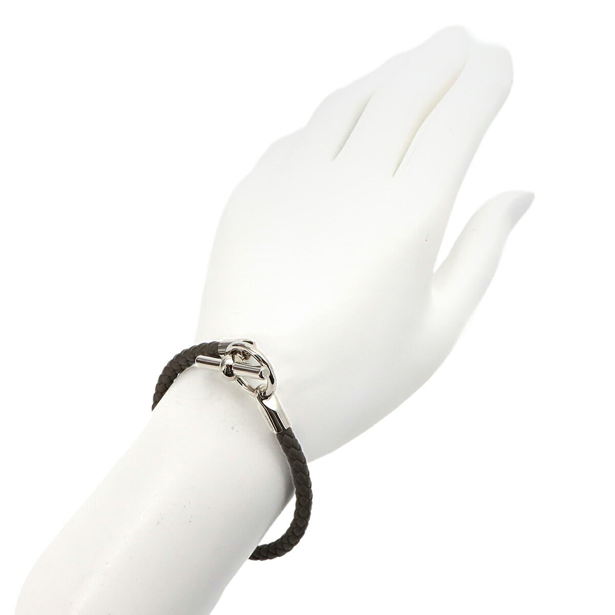 Glenan Bracelet Leather Gray Silver Accessory