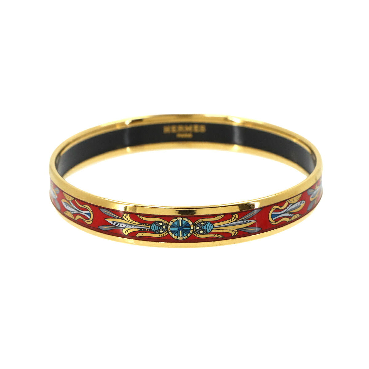 Email PM Bangle Bracelet Gold Red Accessory