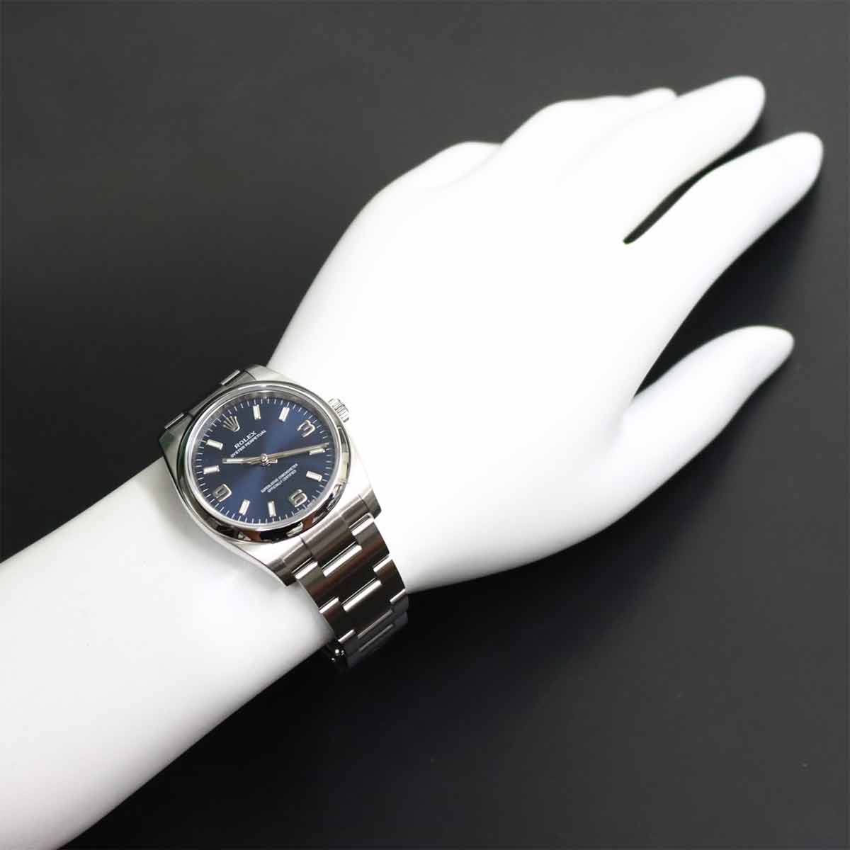 Air King 114200 Serial Random Automatic Blue Dial Mens Watch