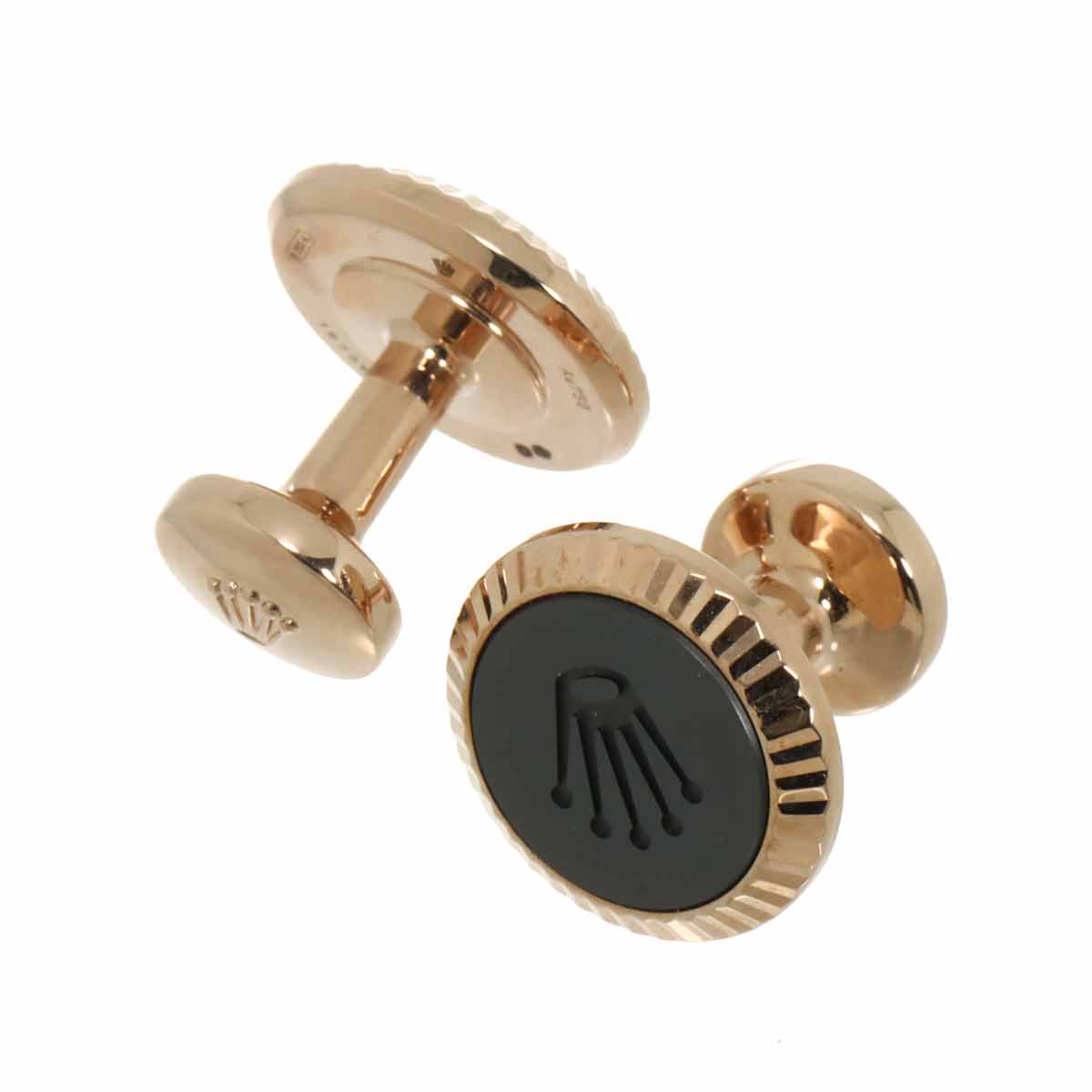 ROLEX cufflinks A1035BLACK 750PG