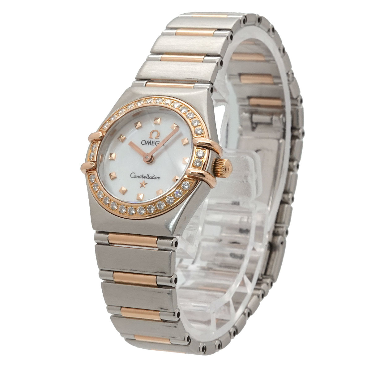 Constellation My Choice 1365.71 Diamond Bezel YG White Shell