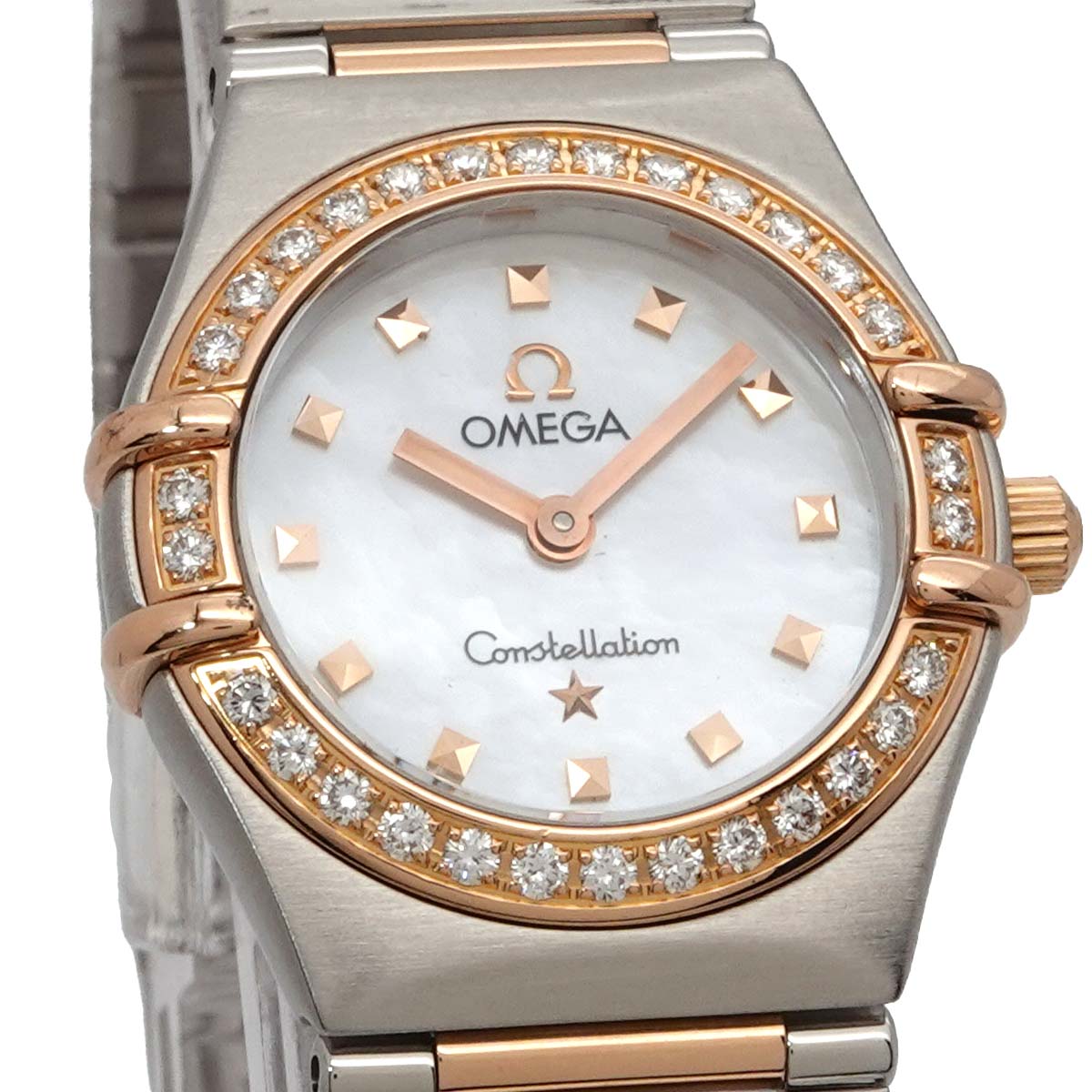 Constellation My Choice 1365.71 Diamond Bezel YG White Shell