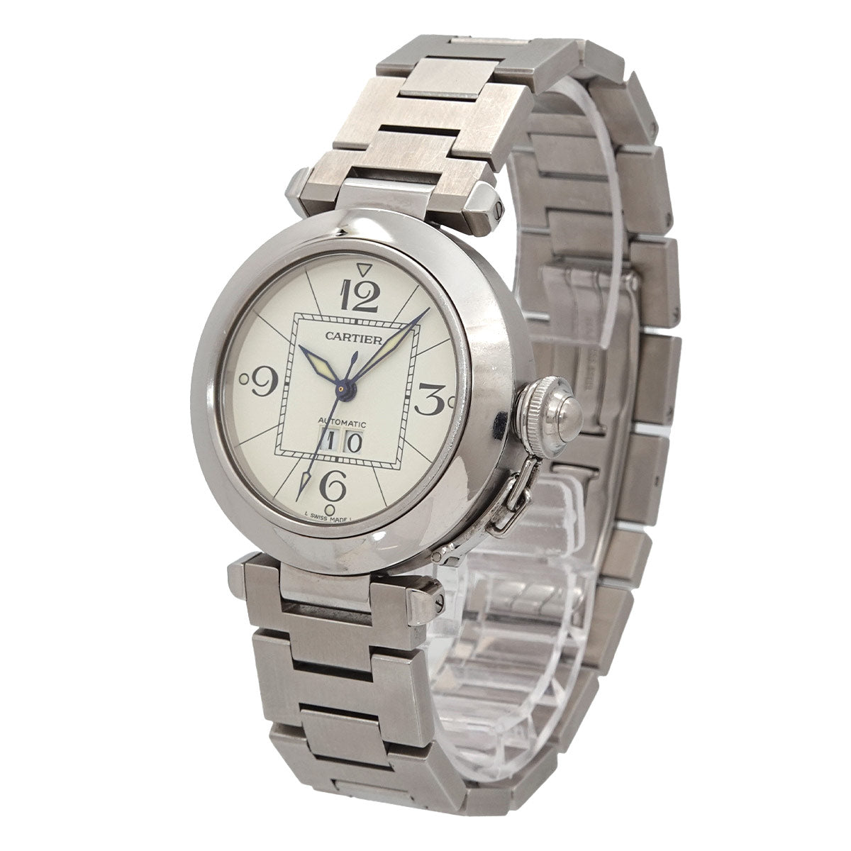 PashaC Bigdate W31055M7 Automatic Date White Dial Boys Watch