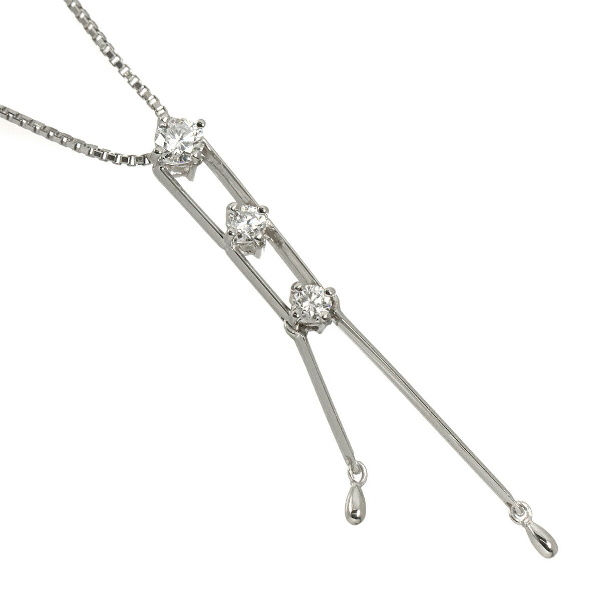 Diamond 0.30ct Necklace Pt Platinum