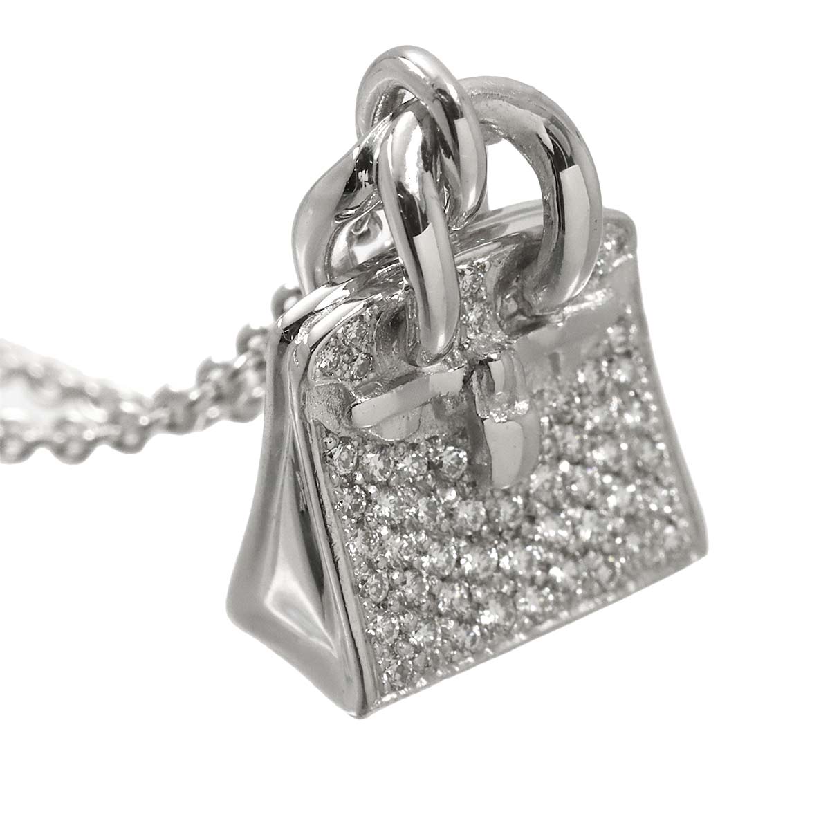 Amulet Diamond Necklace 18K White Gold 750