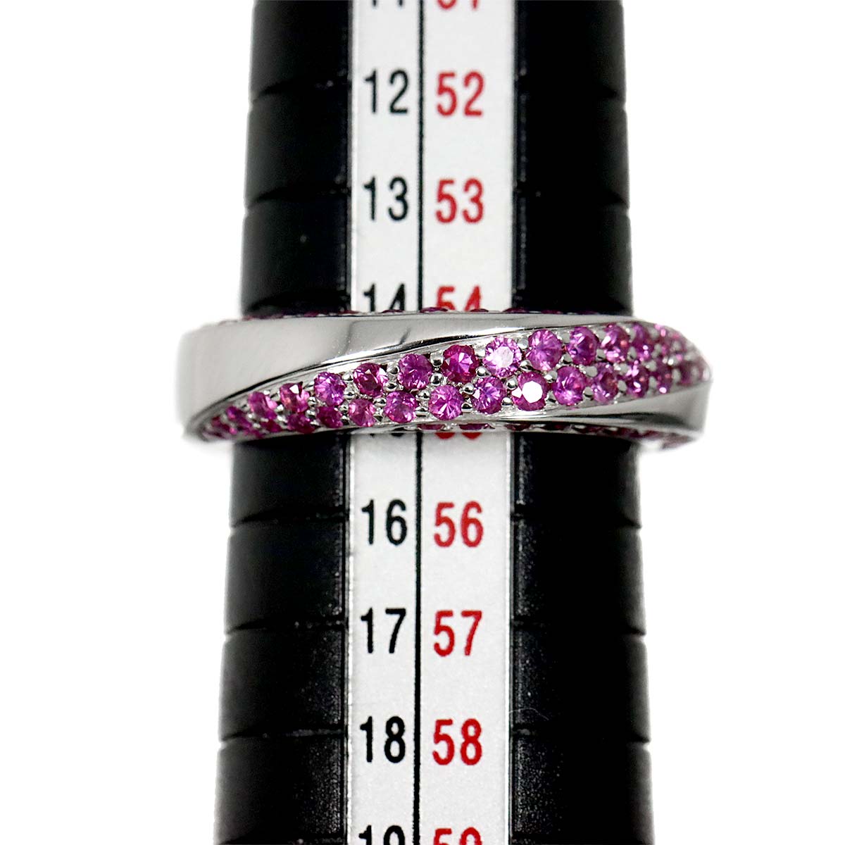 Sapphire Ring 18K WG 750 size55 7.25(US)
