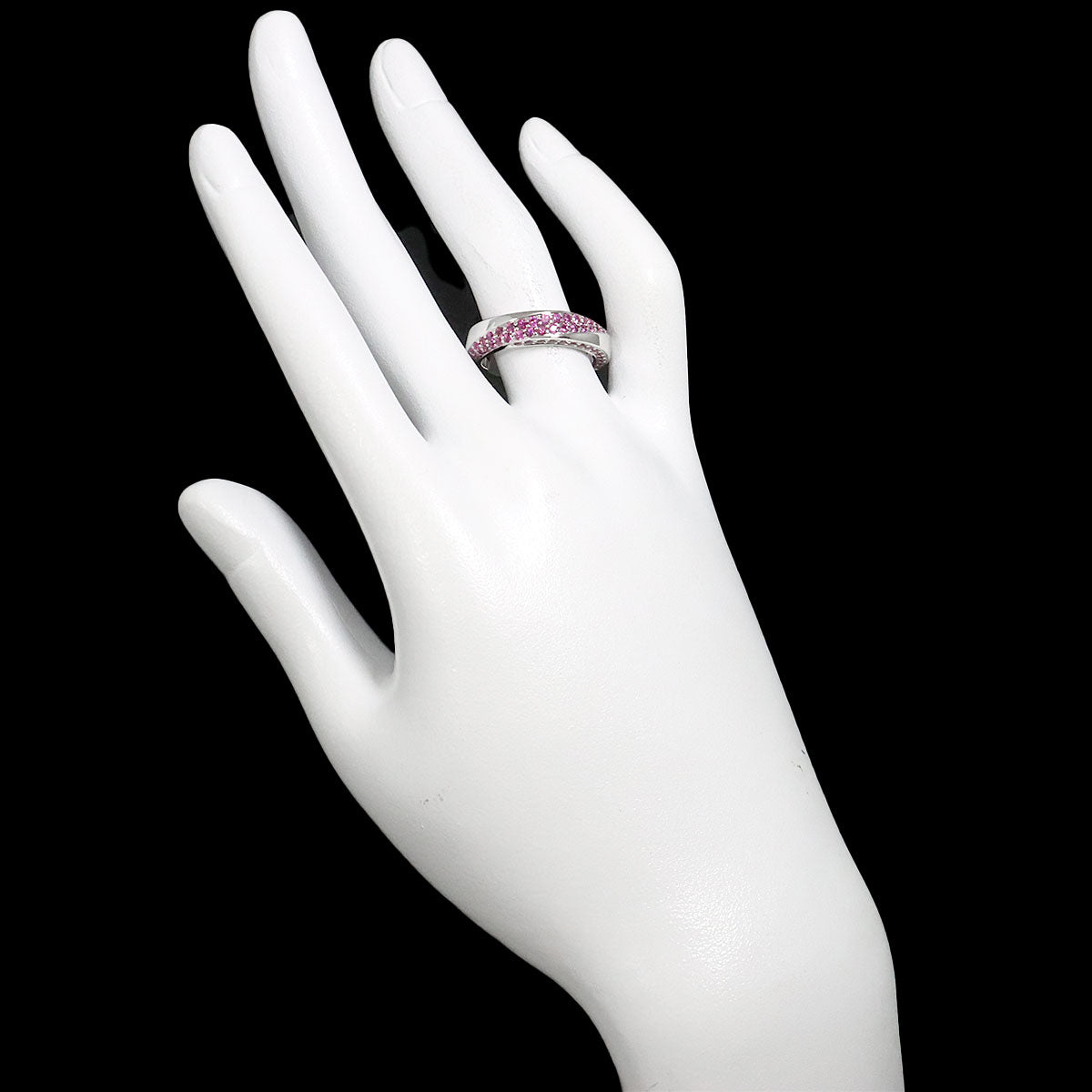 Sapphire Ring 18K WG 750 size55 7.25(US)
