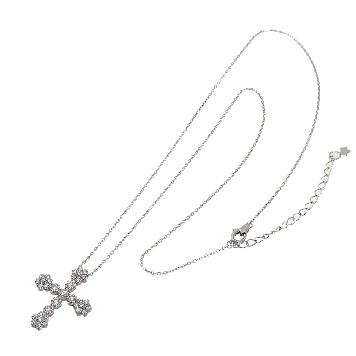 Diamond 0.48ct Necklace 18K WG 750