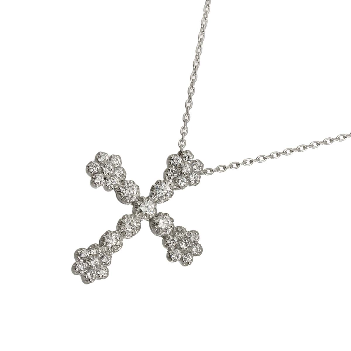 Diamond 0.48ct Necklace 18K WG 750