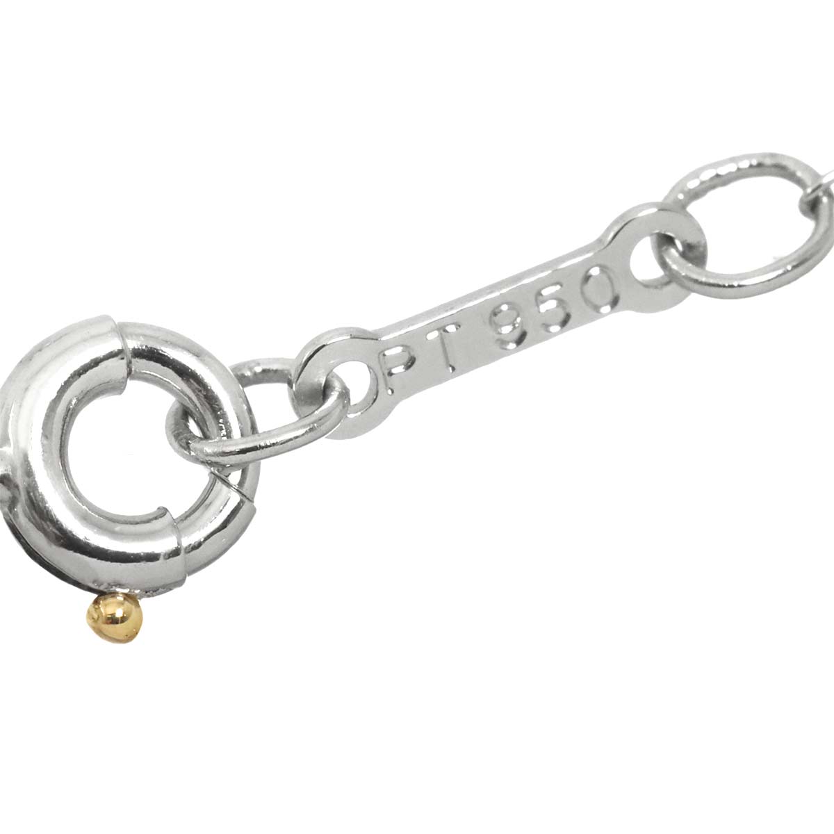 Full Pave Diamond Heart Necklace Platinum