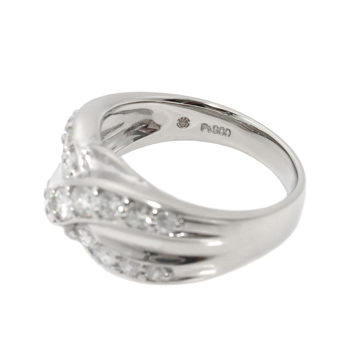 Diamond 0.97ct Ring Pt Platinum size6.25-6.5(US)