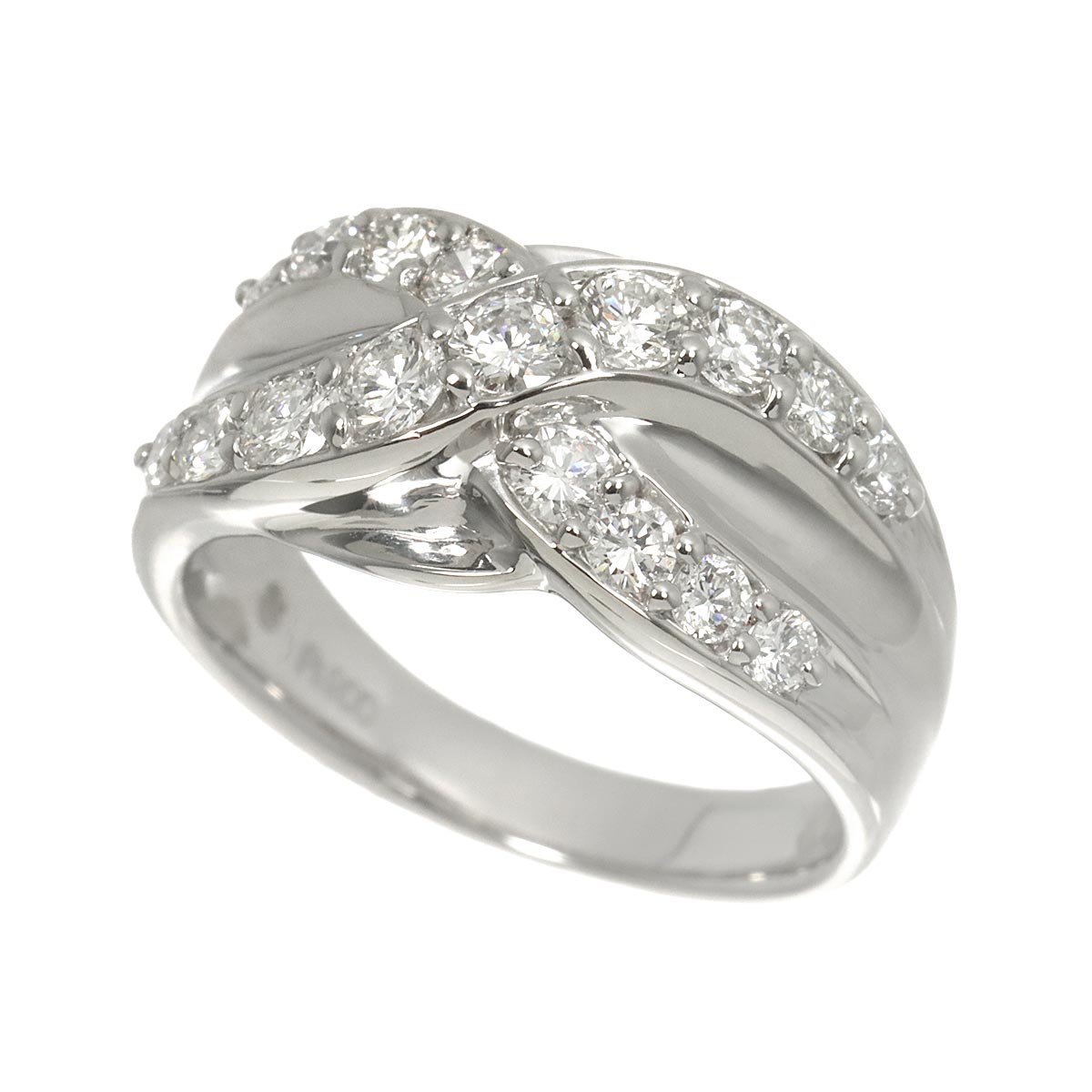 Diamond 0.97ct Ring Pt Platinum size6.25-6.5(US)
