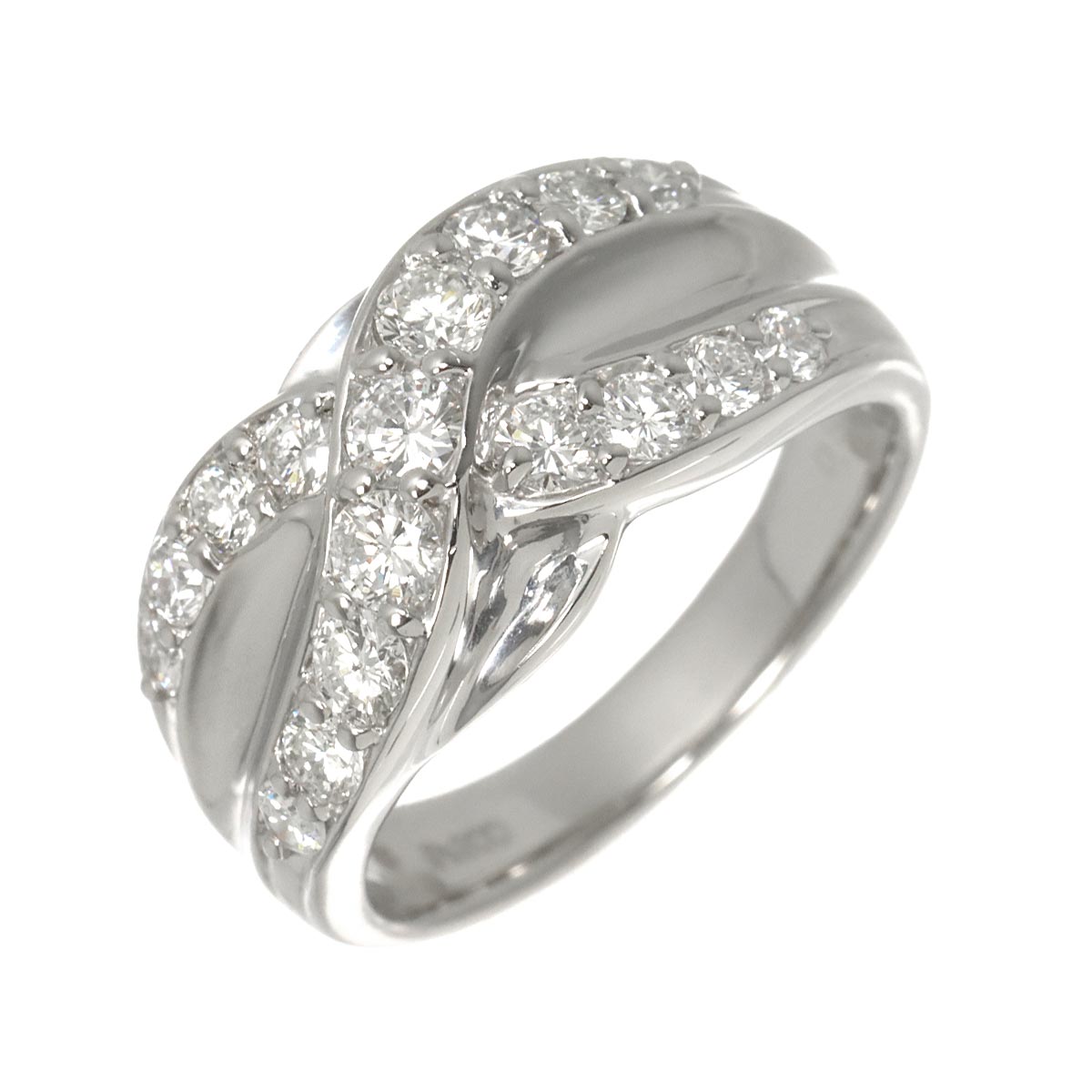 Diamond 0.97ct Ring Pt Platinum size6.25-6.5(US)