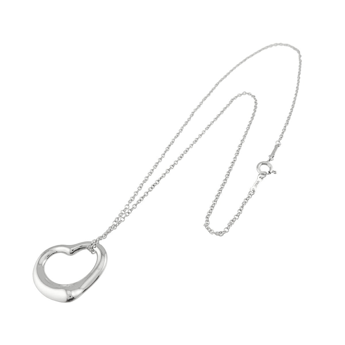 Open Heart Necklace Silver 925